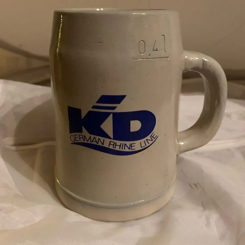 KD German Rhine Line Die Marksburg b. Braunschweig am Rhein .4 Liter Stein